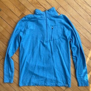 Men's Tasc Blue Quarter-Zip Shirt